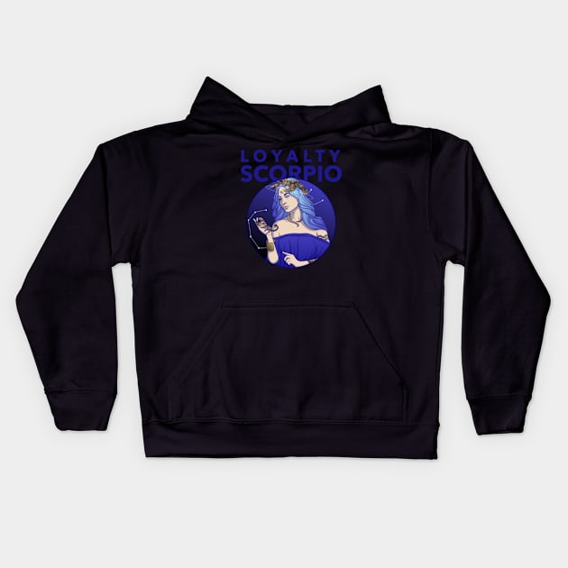 ZODIAC SIGNS Kids Hoodie by Houseofwinning